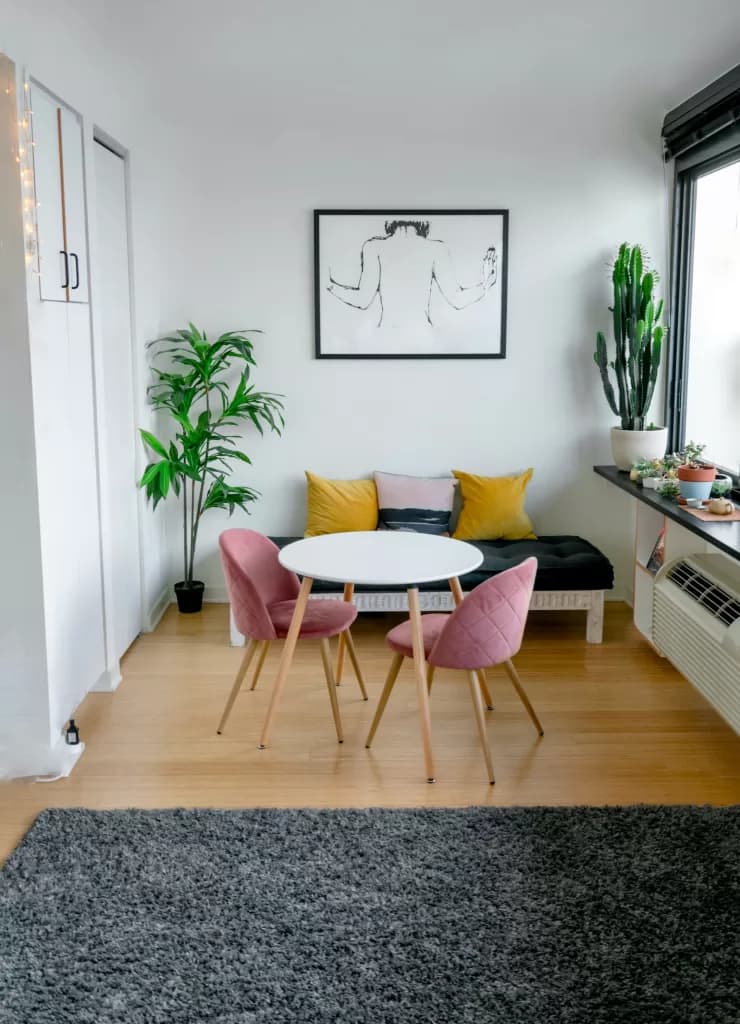 Apartamento amueblado con muebles de segunda mano