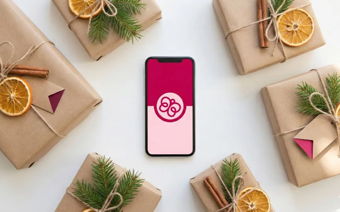 Regalos de Navidad sostenibles envueltos en papel reciclado